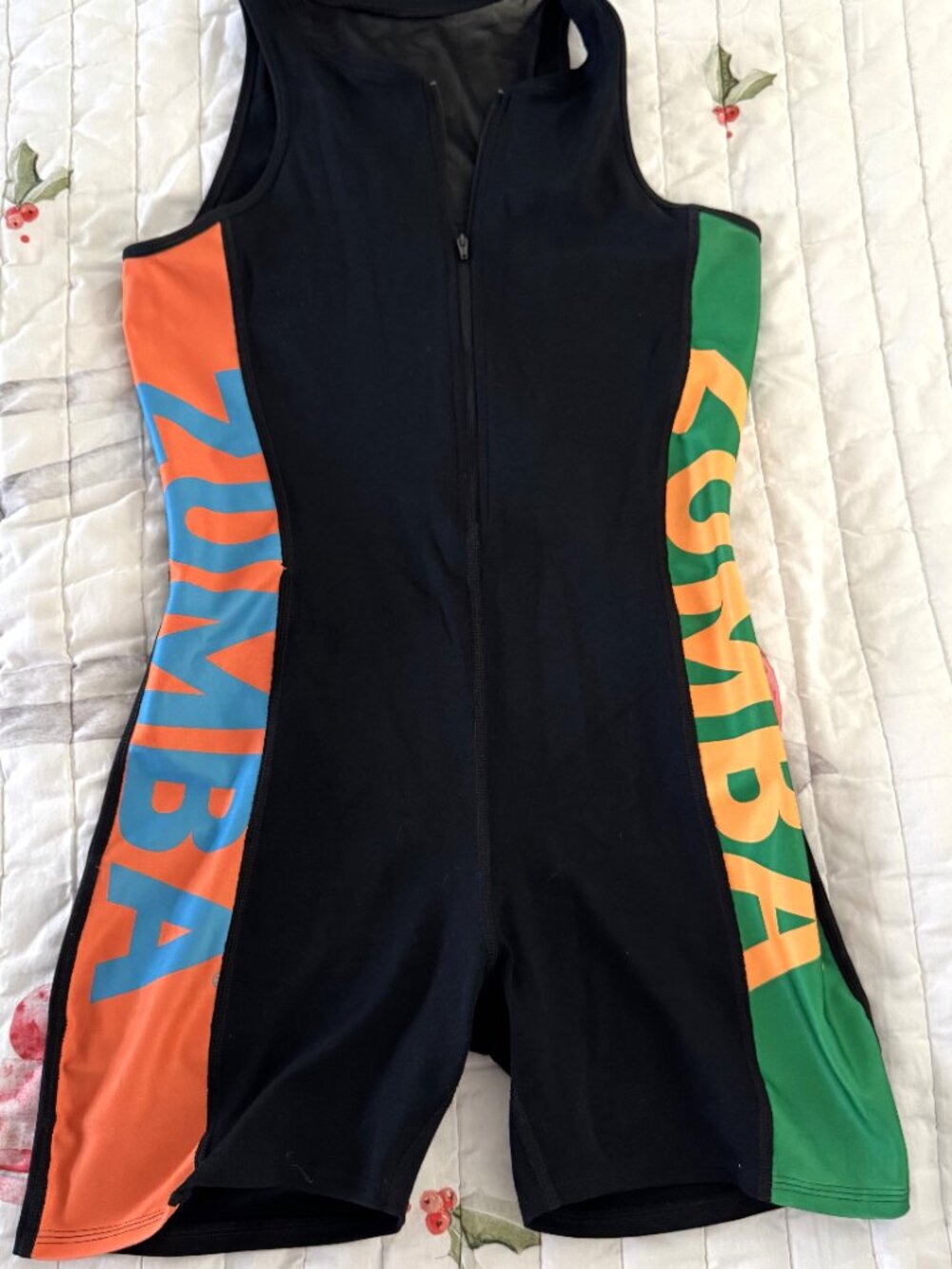 Zumba Sunset Bodysuit Shorts Size Large